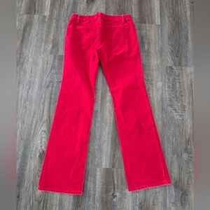 Loft Original Boot Women's Bright Red Flared Pants Size 4